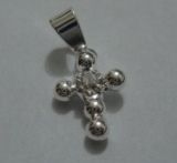 PINGENTE FOLHEADO A PRATA 950 COM PEDRAS PPI0189